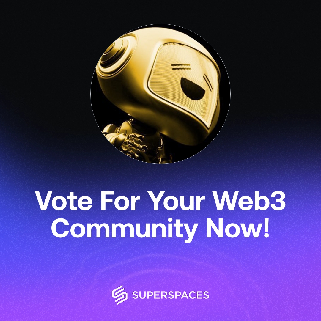 GirlHasGarden's tweet photo. I voted for my favorite Web3 community with @SuperSpacesAI! You can now vote for yours, too, at https://t.co/GZa4Dvs41f to be entered into the $1000 giveaway 📈 https://t.co/FjQ2bXoYJk