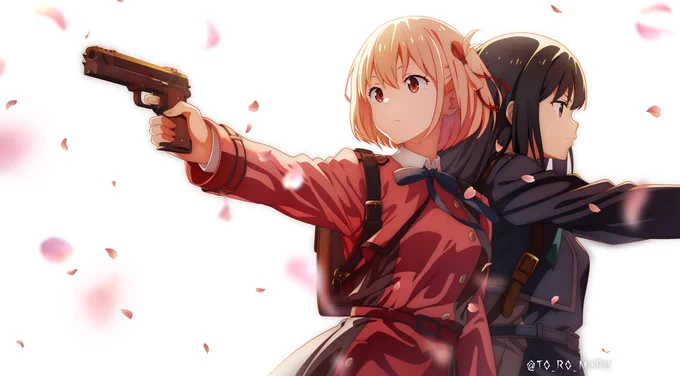桜と彼岸花#リコリコ 