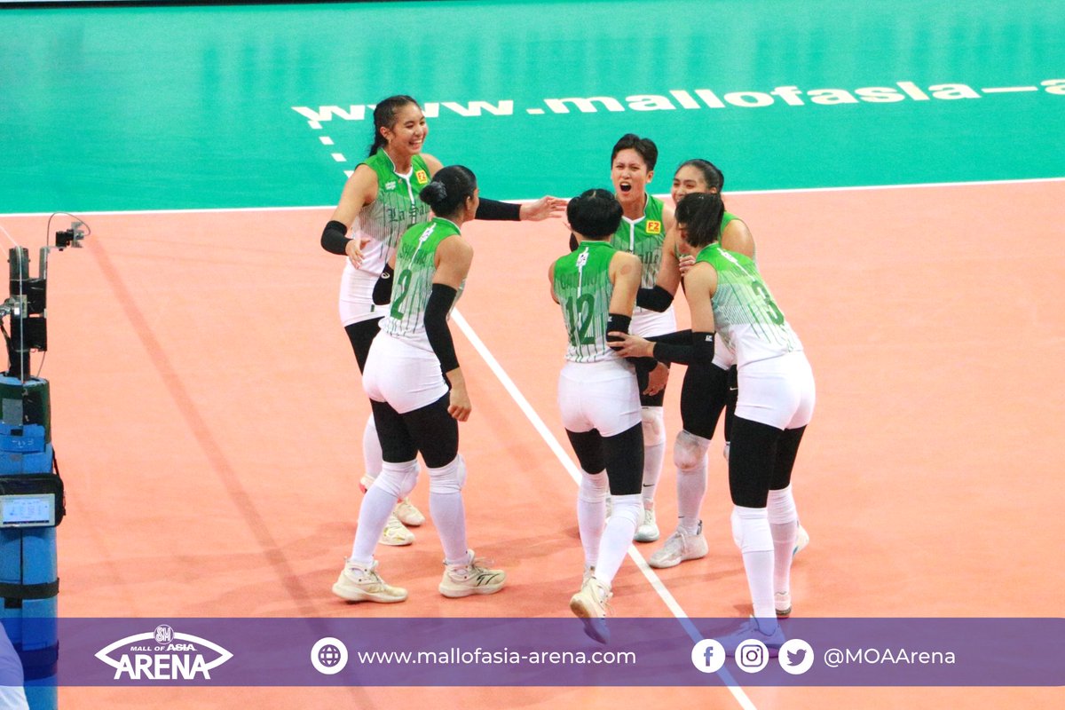 MOAArena's tweet photo. #UAAPSeason85 Women’s Volleyball

FINAL SET SCORE: DLSU 15 - AdU 9

#RiseAsOne
#UAAPS85AtMOAArena
#ArenaSafe
#ChangingTheGameElevatingEntertainment https://t.co/ecXRjh7uBB