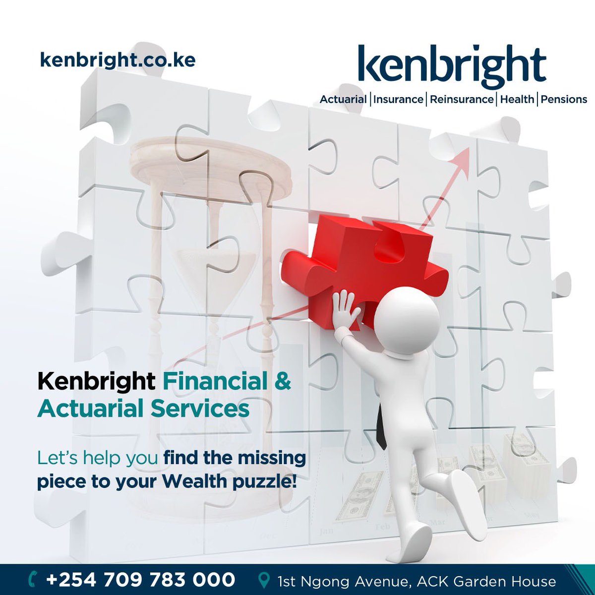 kenbright_ke's tweet photo. We are here to help you fill in the missing pieces thanks to our Kenbright Financial & Actuarial Services.
Planning a business? We are here to analyze risk and the costs associated with risks and uncertainty.
📞 0709 783 000
#Kenbright #ActuarialServices #FinancialServices https://t.co/Ok3PibSmen