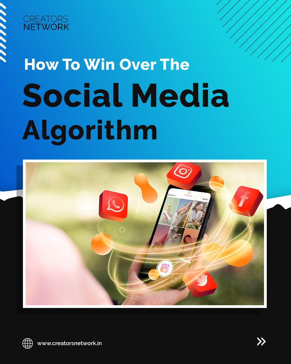 CreatorsNet_io's tweet image. &quot;Want to win over the social media algorithm?&quot; Focus on creating high-quality content that is relevant, engaging, and consistent. Encourage your followers to engage with your posts, and don&apos;t be afraid to utilize paid advertising to increase visibility.#SocialMediaAlgorithm