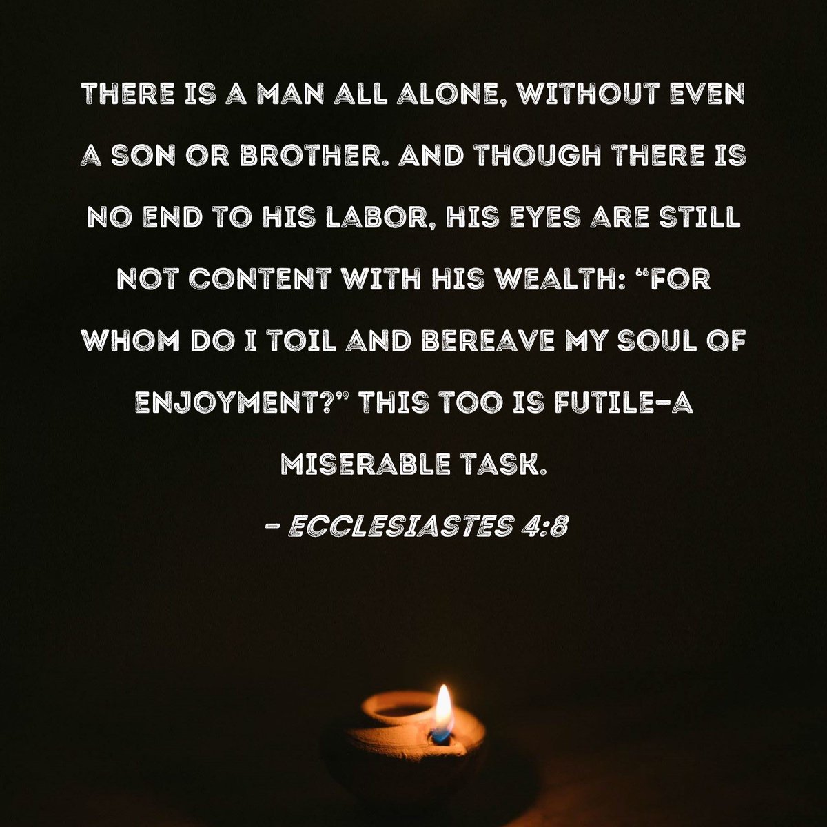 BillH1059's tweet photo. Good Morning Fishers of Men🪝✝️

Ecclesiastes 4 describes a person who is all alone; there’s no end to his toil. It’s good to invest in relationships, which will make your workload lighter &amp; provide help in trouble. Because, ultimately, success without friendship is meaningless. https://t.co/RCbGYt27hb