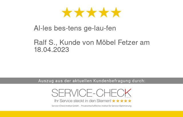 serviceinstitut's tweet image. Aus aktueller #servicecheck #Kundenbefragung von #MoebelFetzer:
service-check.com/bewertungen/ku…