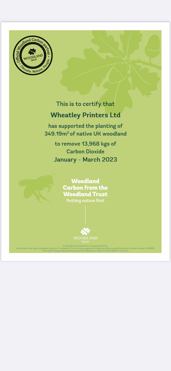 WheatleyPrint's tweet photo. ⁦@CarbonCapture1⁩ ⁦@WoodlandTrust⁩ ⁦@WheatleyPrint⁩ https://t.co/t4oI6U7UPX