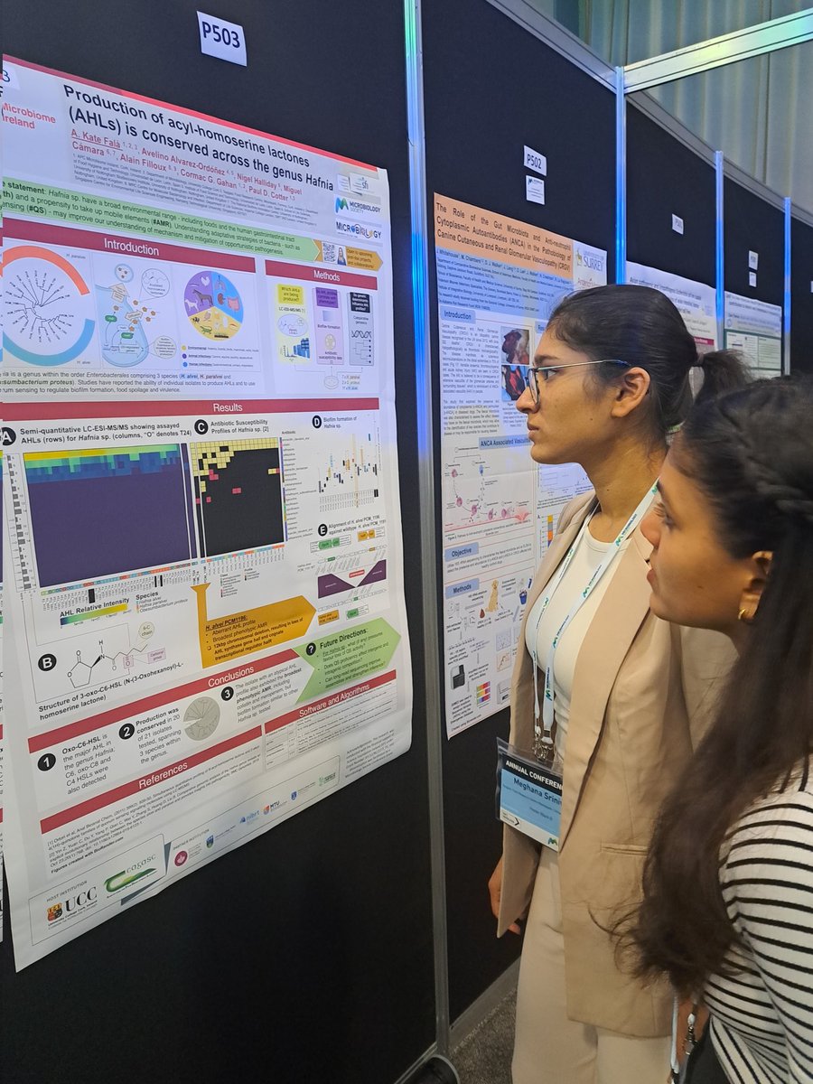 Ramya_Balasub's tweet photo. When your colleague's work shapes your own PhD 👩🔬. Visit P503 for the best conversations on AHL's, Biofilms and transparent data analysis @forestsomewhere @MicrobioSoc #microbio23 https://t.co/6T8jLEk8Td