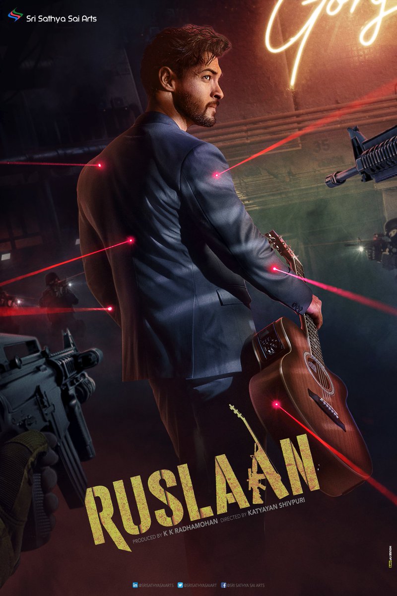 BOCIndia's tweet photo. #AayushSharma's action-packed entertainer [#AS04] is titled #Ruslaan, co-stars #SushriiMishraa, #JagapathiBabu &amp; #VidyaMalavade. Directed by #KatyayanShivpuri, produced by #KKRadhamohan. 2023 release... #AS04IsRUSLAAN #GuitarBhiBajegaAurGunBhi https://t.co/dXYHRnsIPI
