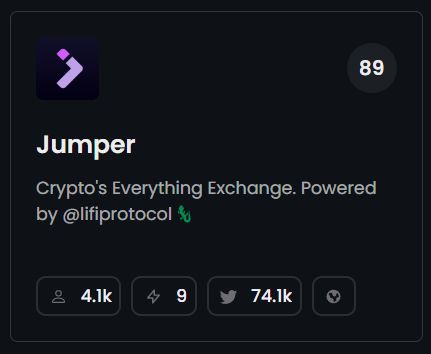 Jumpers, you've made us proud again! 🥺

We've reached the top 100 (#89) on <a href="/zealy_io/">Zealy</a> within a span of 48 hours! 🔥

Become a Zealy Questor &amp; win the Jumper OG role by completing daily quests! 🏃‍♂️ 

Don't get left behind, join us now  

👉zealy.io/c/jumper/quest…