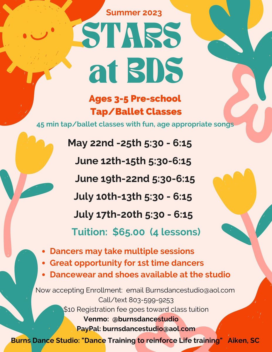 Burns_Dance's tweet photo. Attention Pre-school parents …. Great time to start dancing! https://t.co/UFVqmgS1th