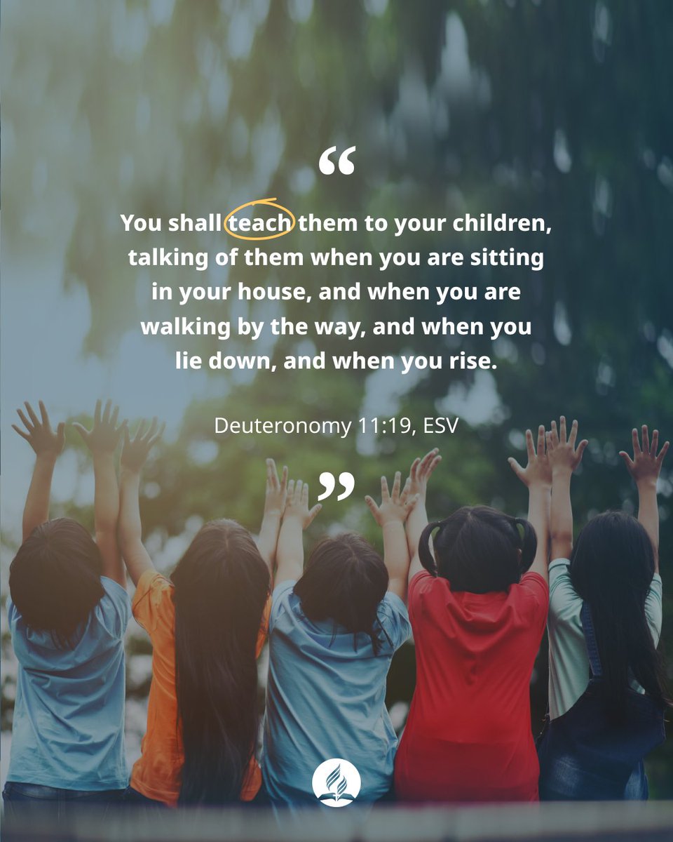 God commanded every parent to teach God's law to their children. How can we implement this in our own homes and families?  #bible #dailyverse #parenting #goodparents #responsibleparenting