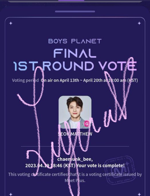 LynaHopeworld's tweet image. MATTHEW DEBUTATION 💗 
#SEOKMATTHEW #Matthew1Pick #OnlyForMATTHEW