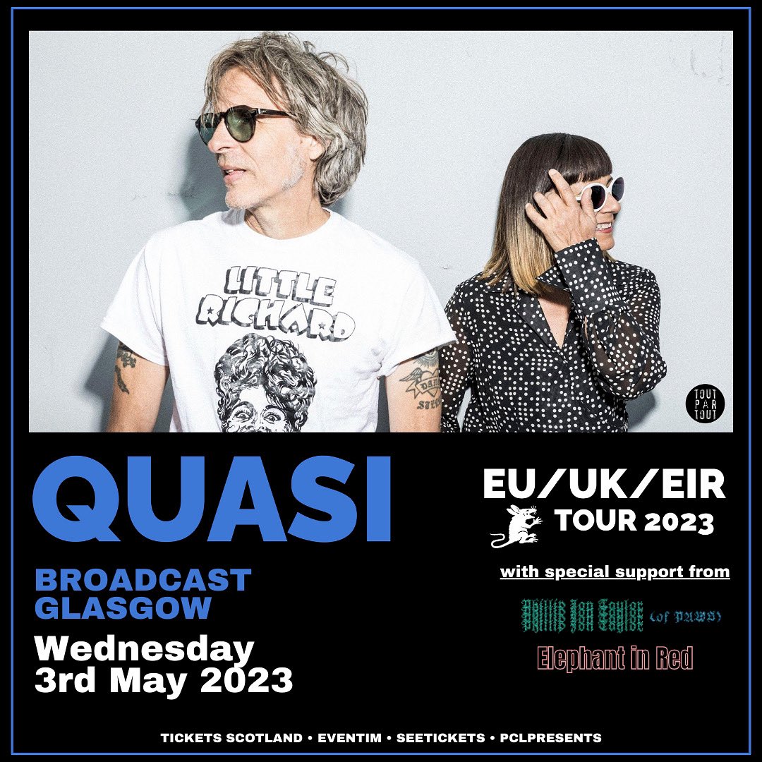 Playing a wee Glasgow show with @TheeQuasi! 

Very, very exciting. Two weeks today. Tickets in bio. ✨