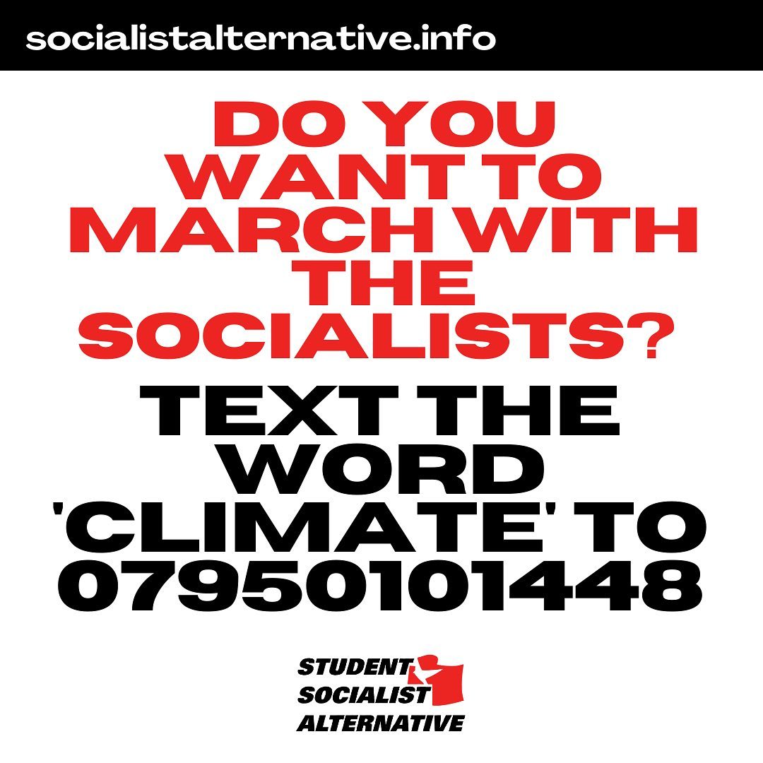 SocialistAltEWS's tweet photo. Protest with us this weekend at XRโs climate demonstration and fight to overthrow capitalism to save the planet!
https://t.co/ln4cZfr972
#ClimateProtest #ExtinctionRebellion #XR #CapitalismMustFall #SaveThePlanet #SystemChangeNotClimateChange https://t.co/aIpHCleowT
