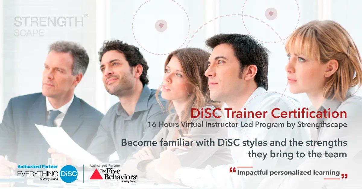 strengthscape's tweet photo. Want to build stronger, more effective teams? Our DISC Certification program can help you do just that! https://t.co/ph44fSNeyF
#Strengthscape #DISCCertification #TeamBuilding https://t.co/yplKjPM9Rq