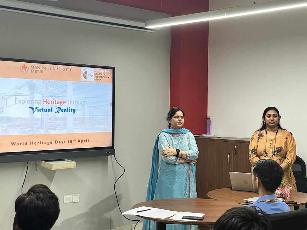 aicmuj's tweet photo. A nation’s culture resides in the hearts and the souls of the people. …. ..

Here are some glimses of "World Hertitage Day celebrated" at AIC-MUJ

In Collaboration with School of Architecture and Design) MUJ, where we showed the faculty and students the application of VR . https://t.co/iht5BgS9IA