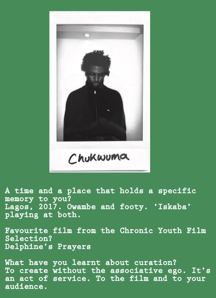 Chronic Youth Film Festival tweet media