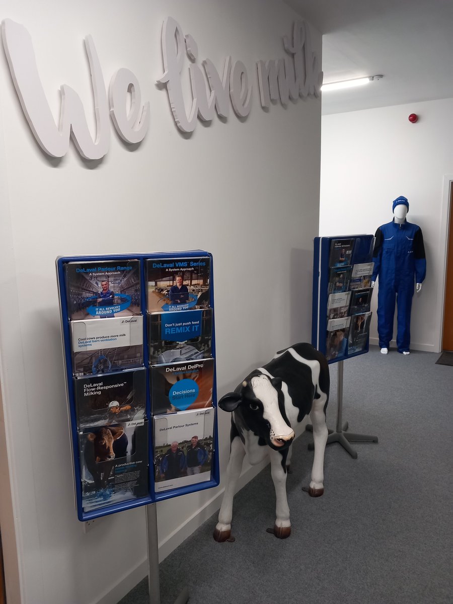 We love the marketing displays in the Irish Headoffice of Delaval in Carlow!

#teamblue #dairyindustry #milk
#tomhartefarmservices #delvalvalcork