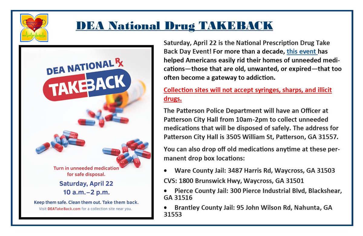 DEA National Drug TAKEBACK