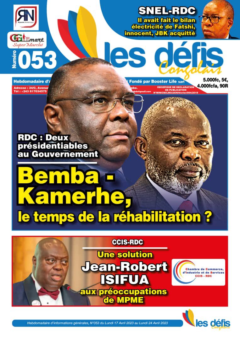 CCIS_rdc's tweet photo. #RDC Lancement Officiel de la CCIS

Ce lundi 17 avril , dans la capitale congolaise , plusieurs journaux d’informations sont revenus sur la cérémonie de la présentation de notre chambre de commerce, d’industrie et de services.
Lire @HebdoLes , #Geopolis , #AfricaNews, #ACP etc.😊 https://t.co/bRvVGcBUQI