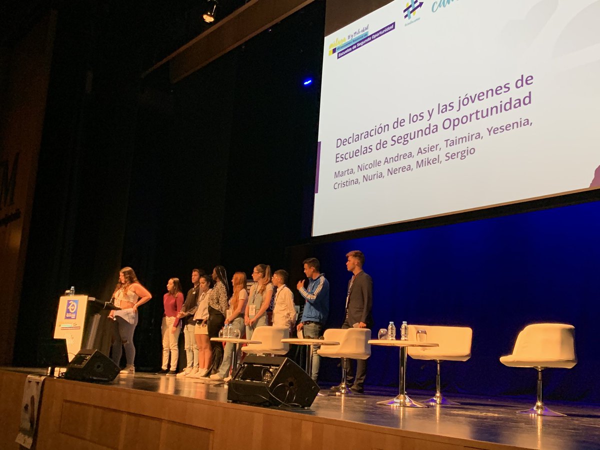 FactoriaF5's tweet photo. Impresionante segunda jornada del VII Encuentro de Escuelas de Segunda Oportunidad compartiendo compromisos y experiencias. Prioridad dada a la palabra de las y los jóvenes #creatucamino @E2OEspana https://t.co/yOjPEwN21d