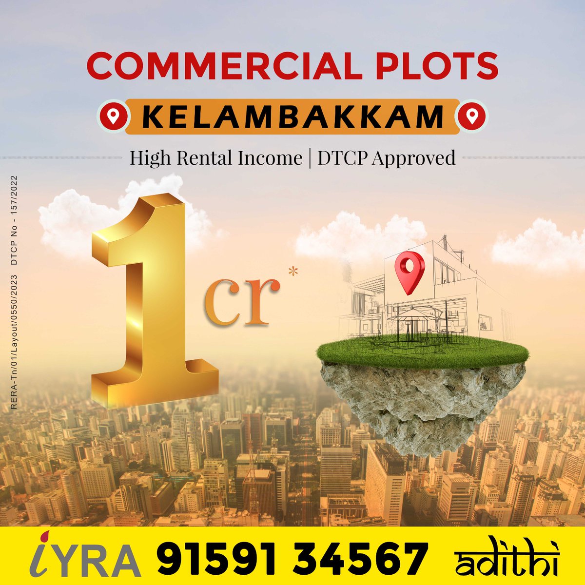 iyra_properties's tweet image. Presenting Iyra Adithi Premium Commercial Plots

✔️Premium #CommercialPlots

✔️Commercial Plots Located in #OMR #Kelambakkam

✔️For Site Visit call : 91591 34567

✔️Don't Miss This Offer !

🏠 Invest in Your Dream #Plot Now !

#Iyraproperties