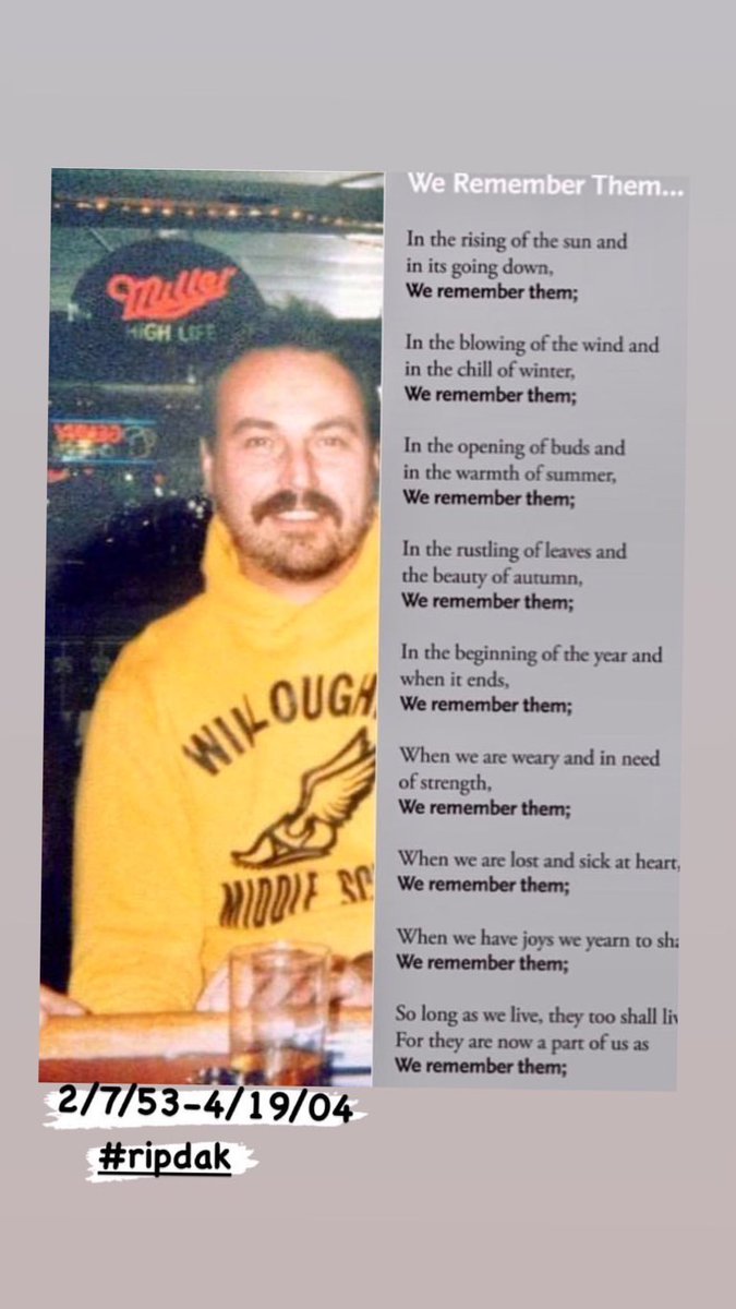 My late husband died 19 years ago today- 
Dave died of Agent Orange related Non Hodgkin’s lymphoma 
Diagnosed at age 48 he passed away 2 1/2 years later after a helluva of fight 
Dave was an all around wonderful guy 
Vietnam Veteran-USAF-Thunderbird