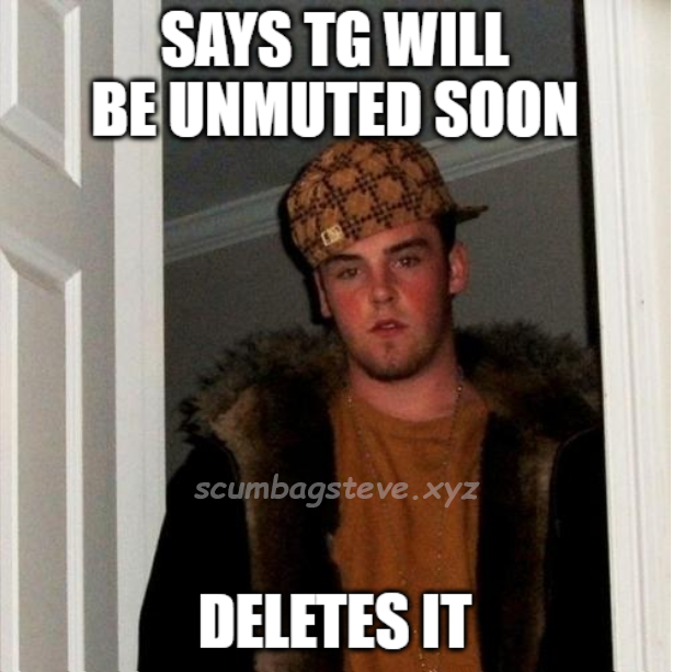 scumbageth's tweet photo. @BlakeBoston617 Hey Steve, mind joining us at Telegram? https://t.co/eJyyuavYrP https://t.co/7psxdosWBu