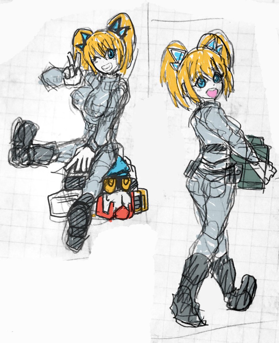 シャルロッテちゃんのラフ超供養 キャラシ投稿しただけで終わりそうじゃ〜〜〜〜っっっっっ 