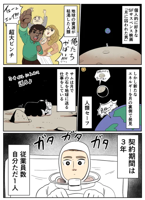 映画あらすじ漫画「月に囚われた男」 