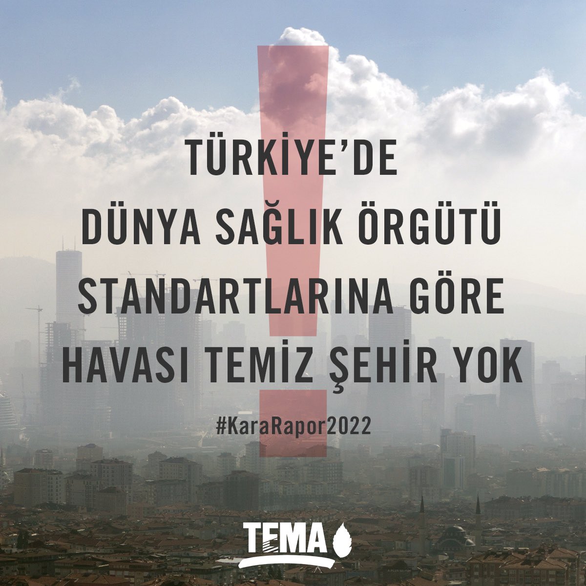 Kara Rapor Neler Söylüyor❓

Her yıl Türkiye’deki hava kirliliği ve sağlık etkilerinin incelendiği, hekimlerin ve çevre uzmanlarının ortak hazırladığı Kara Rapor’a göre;

📍Türkiye’de, Dünya Sağlık Örgütü (DSÖ) standartlarına göre havası temiz şehir yok. Havası en kirli beş kent