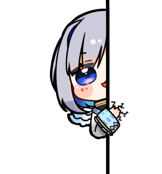 こっちを見ているかなたん#かなたーと 