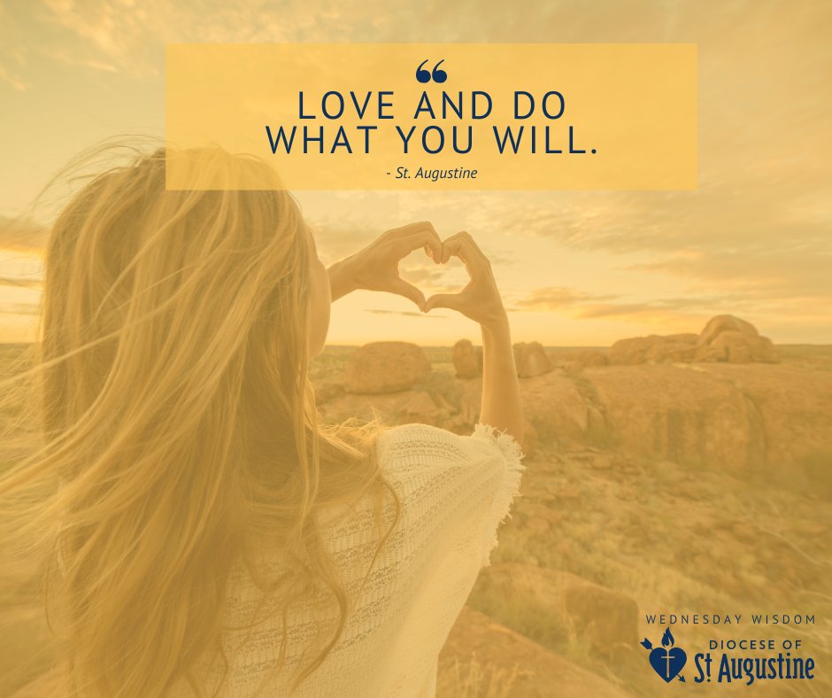 DOSACatholics's tweet photo. Our hearts are made for love, so love with all your heart!
"Love and do what you will."
- St. Augustine
.
.
.
.
.
.
.
#DosaFL #StAugustineQuotes #CatholicQuotes #WordsofWisdom #LoveIsAChoice #SpreadLove https://t.co/N2kuFYXAMm