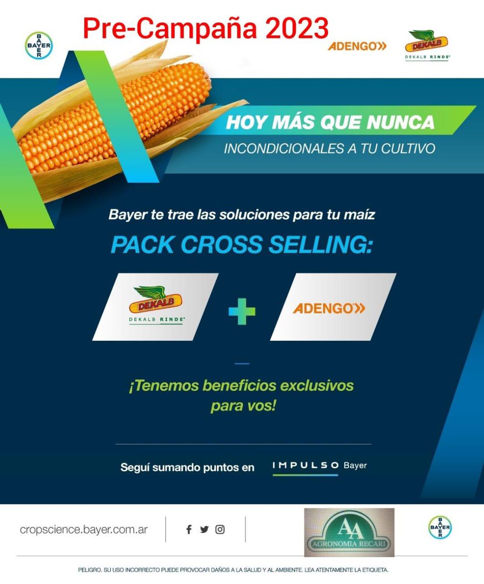 AgronomiaRecari's tweet photo. Llegó la pre campaña de maíz 🌽! No te quedes sin tus bolsas!! #dekalb #maiz #campoargentino https://t.co/JaiCHYM0q6