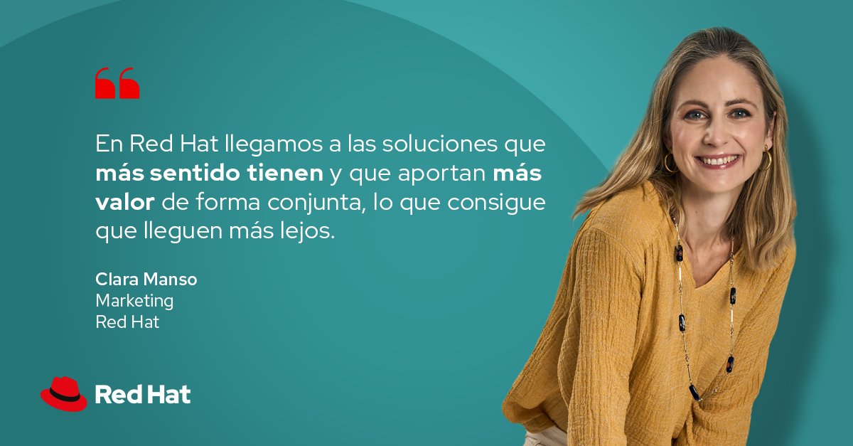 RedHatIberia's tweet photo. Compartir ideas y soluciones y ser responsable, fórmulas básicas para llegar a las soluciones que más sentido tienen y que más valor aportan.

Porque Red es más que un color.
#RedIsMore

https://t.co/JPP8HA8odF https://t.co/qFI2YQrKW0
