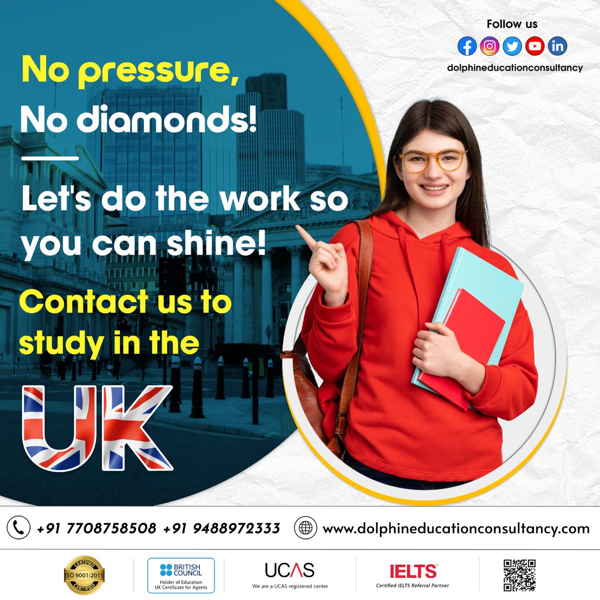 Dolphineduconuk's tweet photo. Shine💎, the world is yours!🌎 Contact us to Study in the UK!🐬
Visit:
https://t.co/KaN8E3n1Me
#studyinuk #educationabroad #abroadeducation #studyuk #studyintheuk #abroadstudies #ukstudy #educationconsultancy #studiesabroad #studyabroaduk #educationalconsultancy #studyvisauk https://t.co/4ADjPhQynR