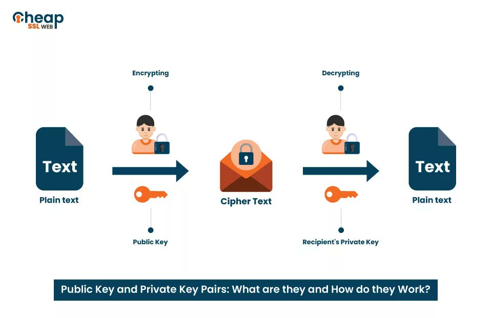 cheapsslweb's tweet image. Learn and understand the public key and private key pair cryptography in our new blog. 
Read more: -
cheapsslweb.com/blog/what-is-a…

#privatekeyinfrastructure #sslcertificate #cheapsslweb #wednesdaythought