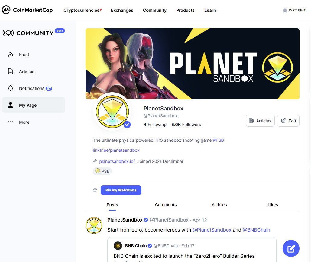 PlanetSandbox's tweet photo. 🎉Celebrating the First 5000 Followers on @CoinMarketCap !🚀

We would like to take this opportunity to thank all of our supporters for their continued trust and belief in our project.

#PlanetSandbox #CoinMarketCap #Crypto #GameFi #Web3 #Web3gaming https://t.co/o6lzIdgckv