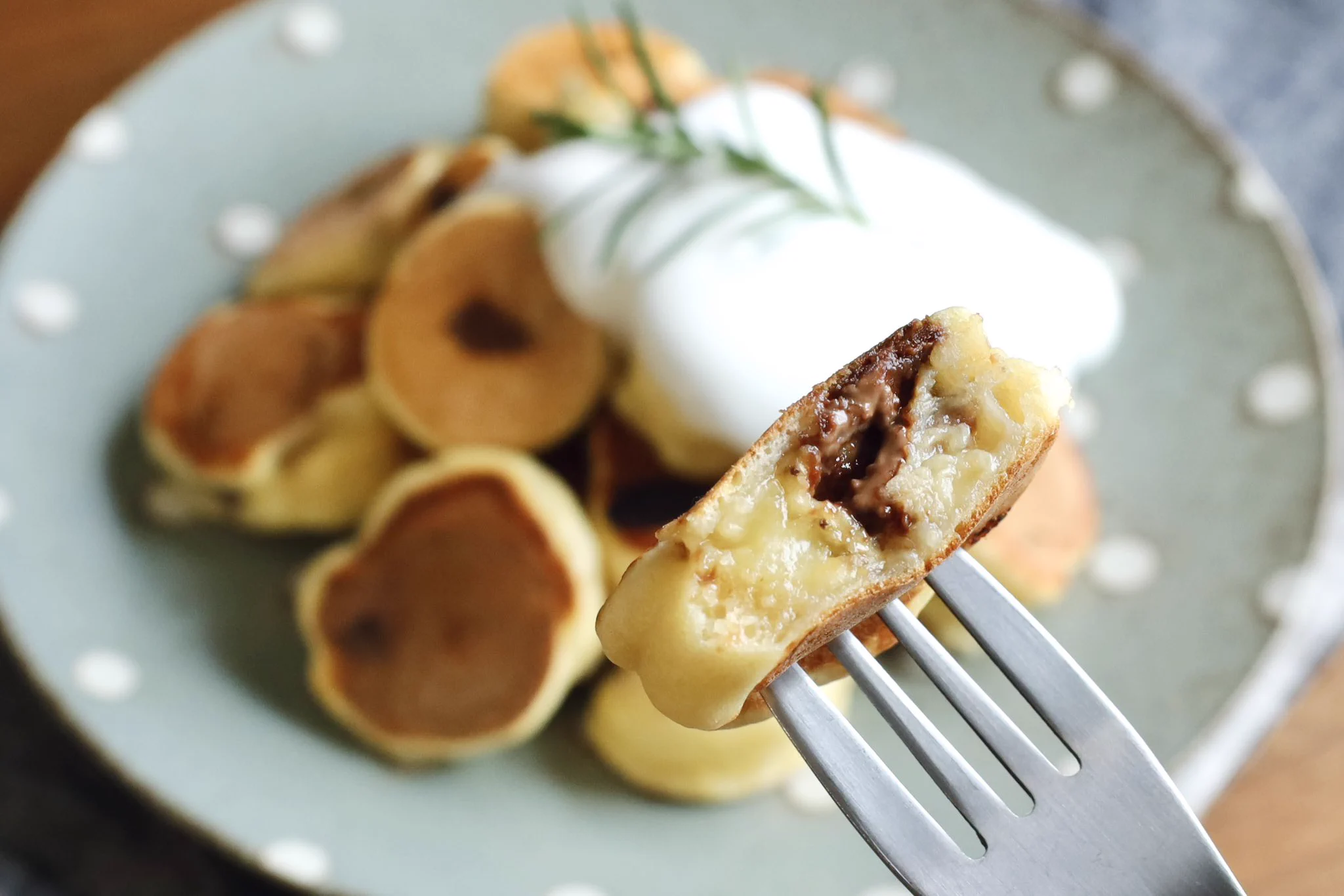小さい小さいパンケーキ！チョコバナナパンケーキのレシピ！