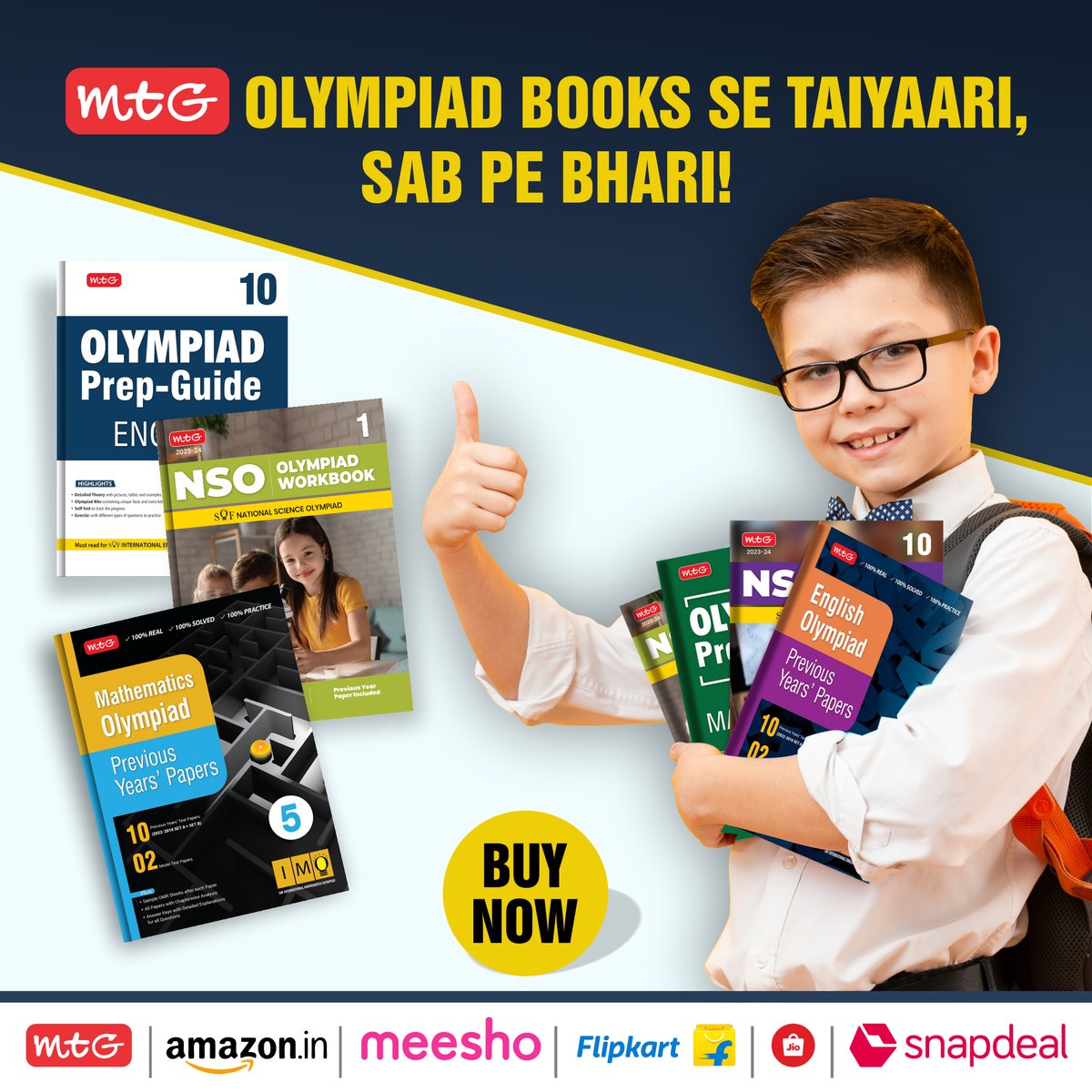 MTGBooks's tweet photo. MTG Olympiad Books se Taiyaari, Padegi Sab Pe Bhari! 🔥
From preparation to revision, from practice to final performance, we have Olympiad books for it all. 😍
https://t.co/JnlomZIb1j

#mtgbooks #workbook #sof #olympiad #workbook #imo #nso #ieo #isso #nco #igko #reasoning https://t.co/Fh8QtQobA8