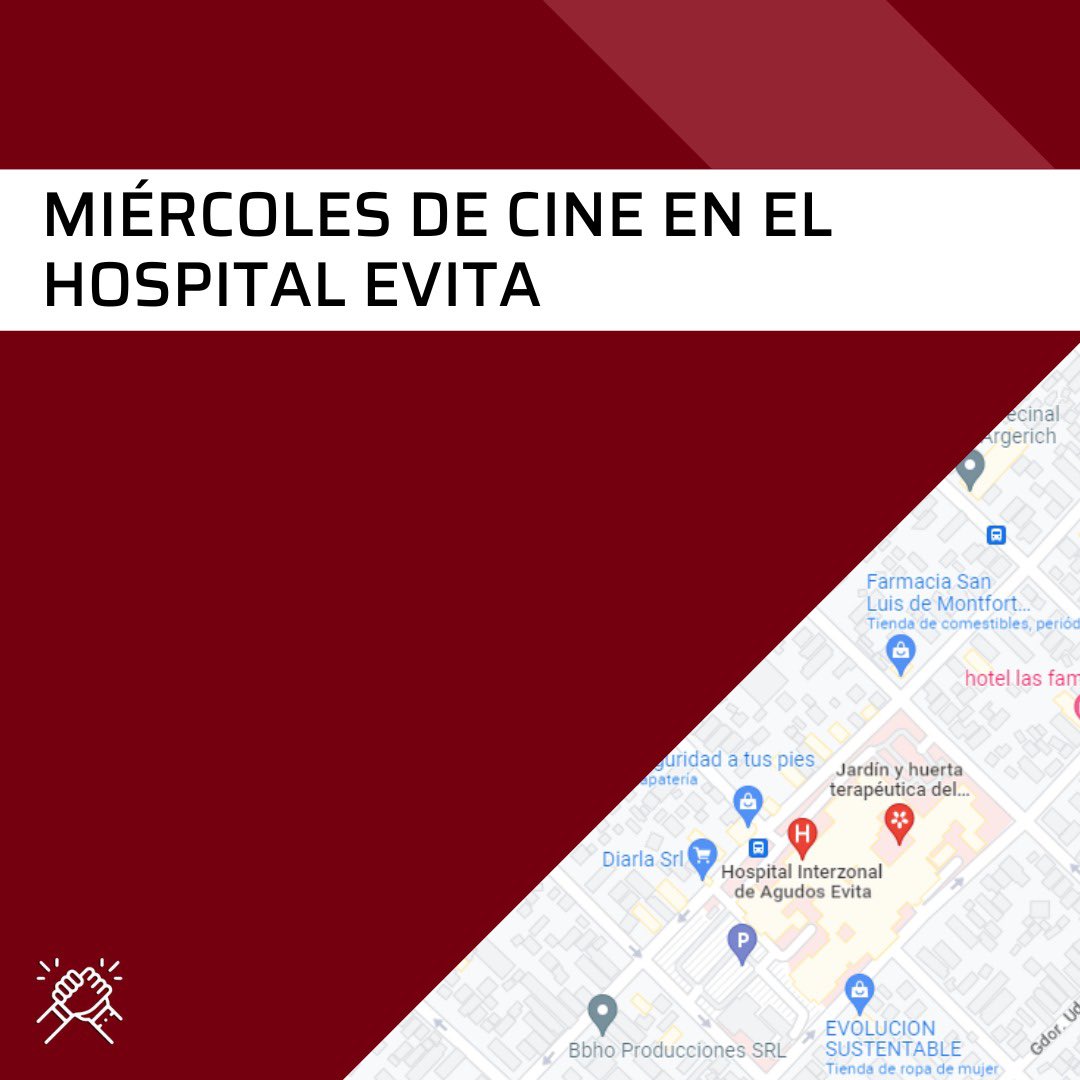 MejorLanus's tweet photo. 🎥 Miércoles de Cine en el Hospital Evita 

📆 19 de Abril
⏰ 14hs
📍 Diego Armando Maradona 1910
🎟️ Entrada libre y gratuita
📽️ “Yo se lo que envenena” https://t.co/q6cUPykBZ2