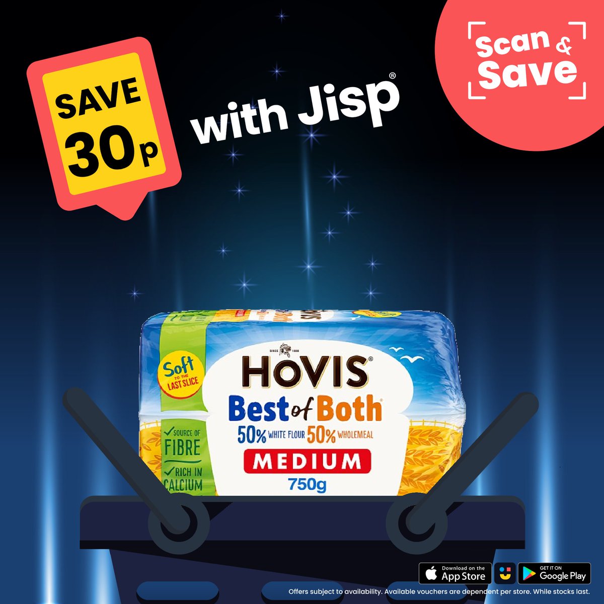 NisaLocalAshley's tweet image. Save money on everyday essentials with @jispapp  #ScanAndSave, like this #Hovis Best of Both, usually £2.00 but with the #Jisp voucher only £1.70!