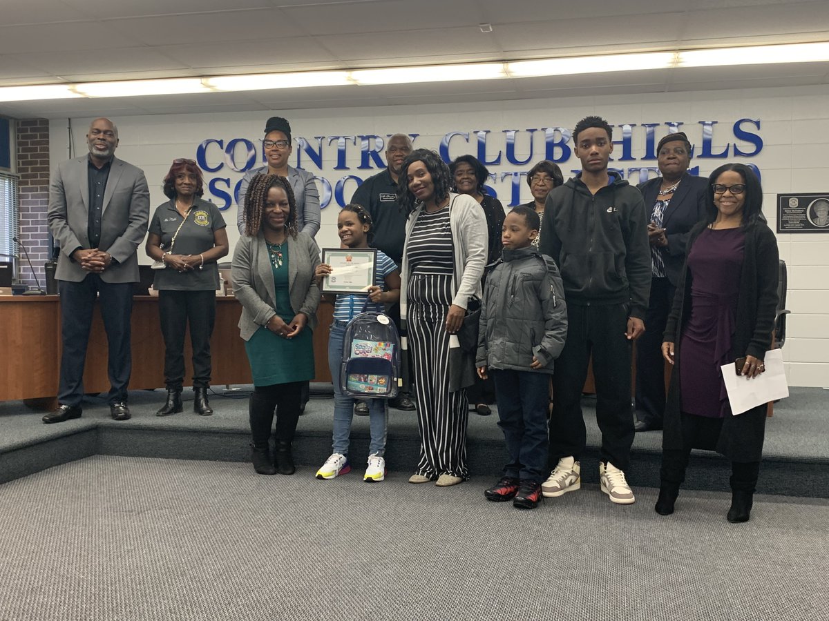 CCH160's tweet photo. Celebrating the April Country Club Hill School District 160 student's of the month!!!!! #160Strong https://t.co/WUiqOUWARZ