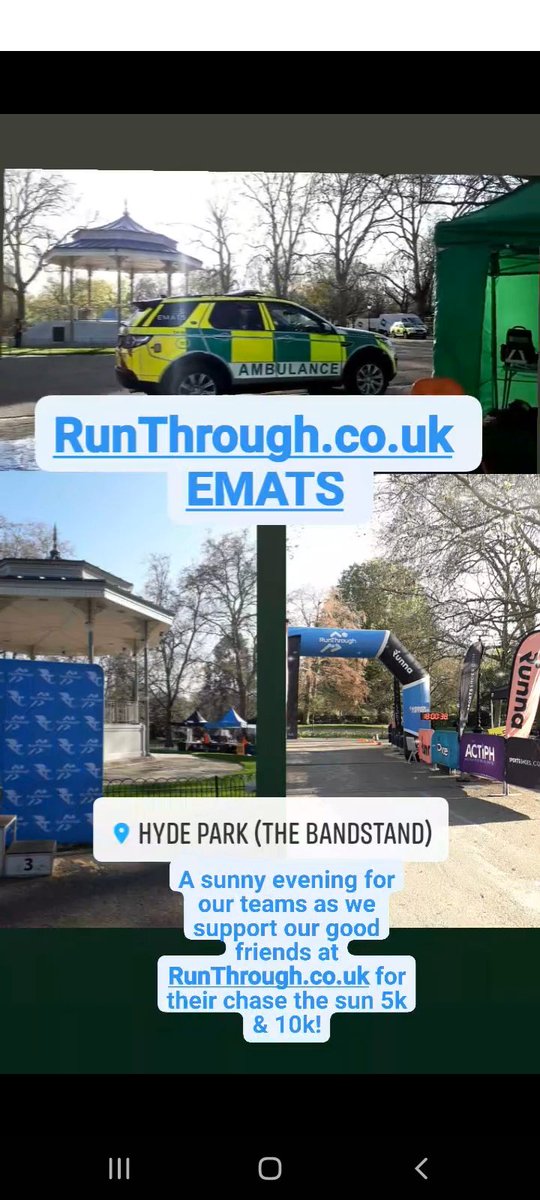 EMATS999's tweet photo. @EMATS999 @RunThroughUK 
Say hi to #TeamEMATS as we provide medical cover for Runthrough UK Chase The Sun Run. 🏅🌞 https://t.co/2yNoi8Cxop