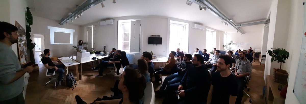 We are at Mirta Studio at the Brera Design District for our Systems Design Meetup! Eh eh.