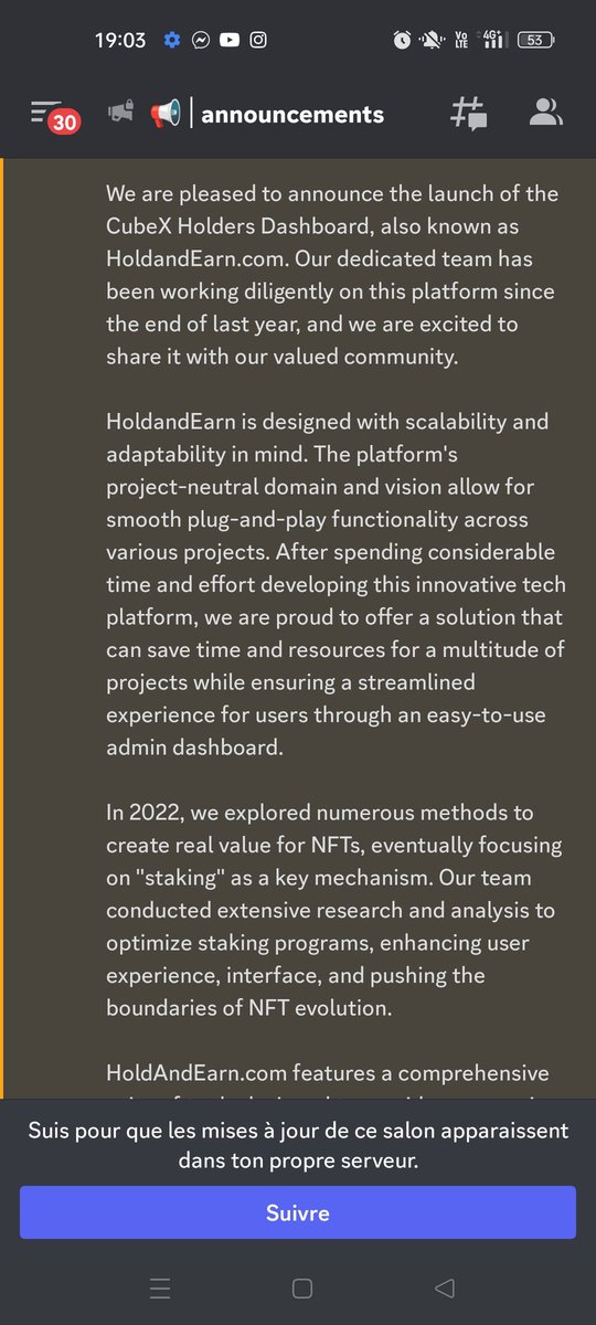 Let's begin! 
Launch of Holdandearn  for <a href="/cubexnft/">Cube X</a> 
Hold tour CubeX NFTs without listing and get great rewards 😉
