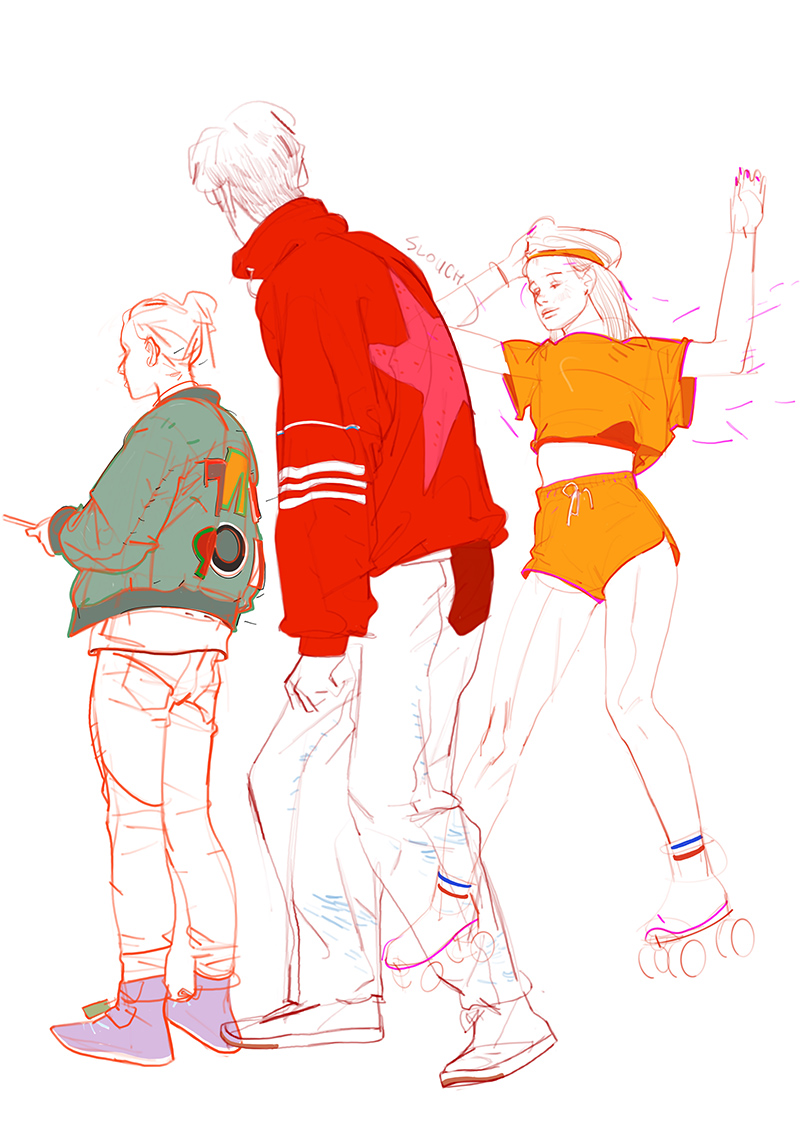 min_yum's tweet photo. fashion studies 🧥 procreate https://t.co/G9VB0FdLLj