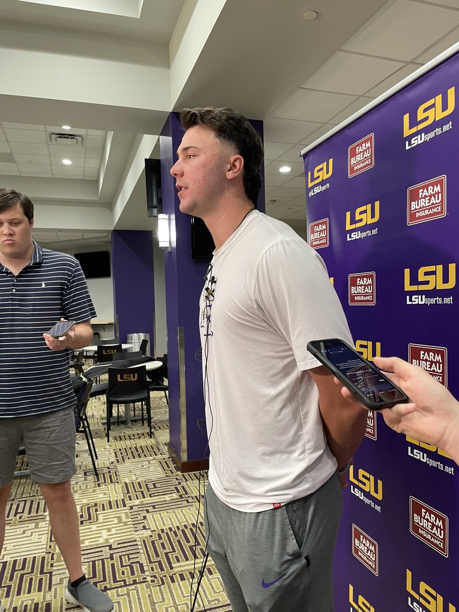 LVann_Sports's tweet photo. Paul Skenes on Ole Miss: “I don’t think they’ll be throwing a lot of beer this weekend.” #LSU https://t.co/9MtX3Tt6xA