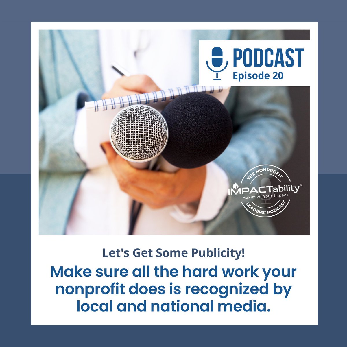Impactability_'s tweet image. When people hear about your mission, there is a higher chance of attracting donors, volunteers, and supporters. We’ll show you how to use media outlets in order to help your organization grow!  
Apple Podcasts - rb.gy/0emr9
Google Podcasts - bit.ly/43DrAbk