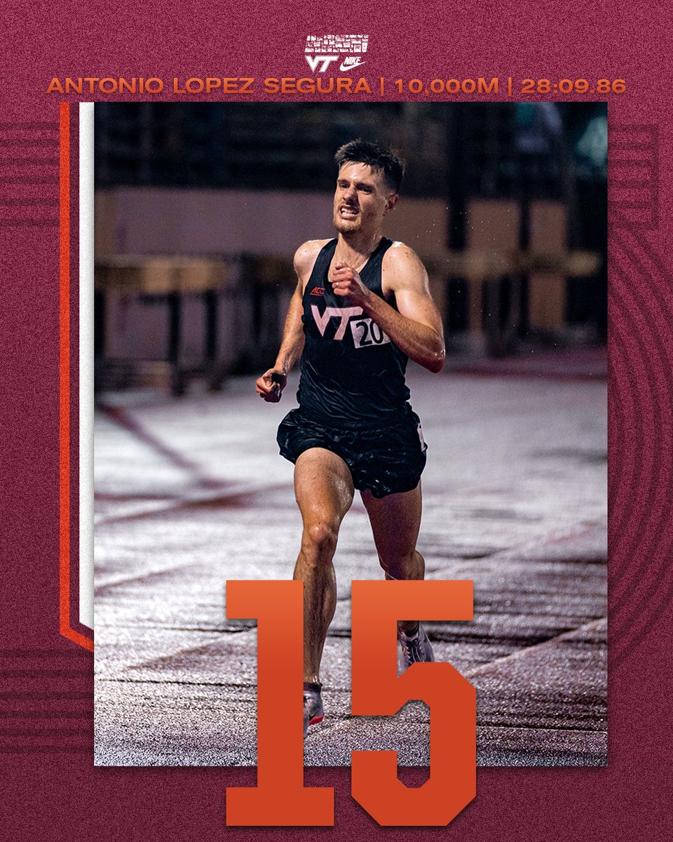 HokiesTFXC's tweet photo. 📈𝐑𝐞𝐬𝐮𝐥𝐭𝐬 𝐟𝐫𝐨𝐦 𝐖𝐞𝐞𝐤 𝟒

Sara Killinen, Julia Fixsen, Lindsey Butler, and Antonio Lopez Segura have joined the Top 15! 

#Hokies 🔥 https://t.co/V8QwShACH0