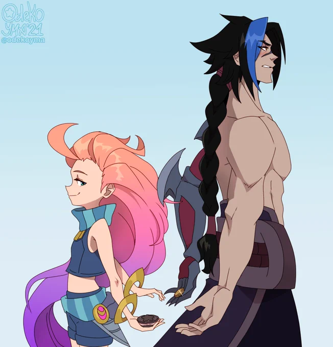 Me suddenly deciding in 2018 that my two highest point mains should interact with one another, with me making hundred of comics with them. Lol.   