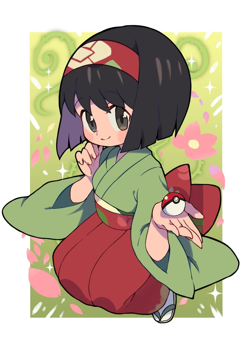 エリカ(トレーナー) 「タマムシシティ リーダー エリカ しぜんを あいする おじょうさま #pokem」|宮田奏のイラスト